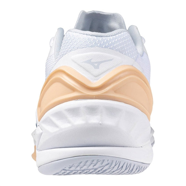 Str. 37-42- Mizuno Wave Stealth NEO - Hvid/fersken - Kvinde sko