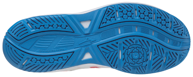 Str. 31-36,5 Mizuno Indesko sko - Mizuno Stealth Star JR – Hvid/Blå/Rød