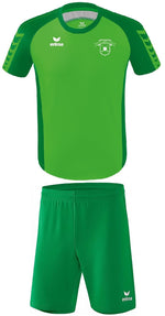 Senior SPILLESÆT (Sæby Floorball Klub) - Erima - T-shirt og shorts inkl. klublogo (Str. 110-XXL)