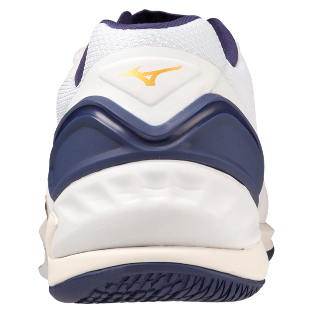 Str. 42-44,5 Mizuno Floorball sko - Mizuno Wave Stealth NEO - Hvid/blå/guld