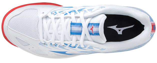 Str. 31-36,5 Mizuno Indesko sko - Mizuno Stealth Star JR – Hvid/Blå/Rød