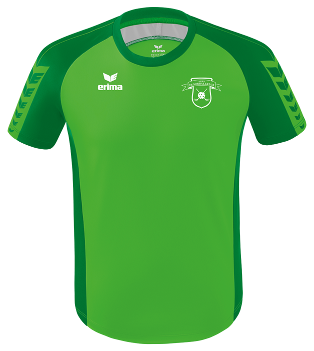 Senior SPILLESÆT (Sæby Floorball Klub) - Erima - T-shirt og shorts inkl. klublogo (Str. 110-XXL)