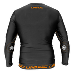 Langærmet floorball målmands t-shirt - Unihoc Flow, Sort