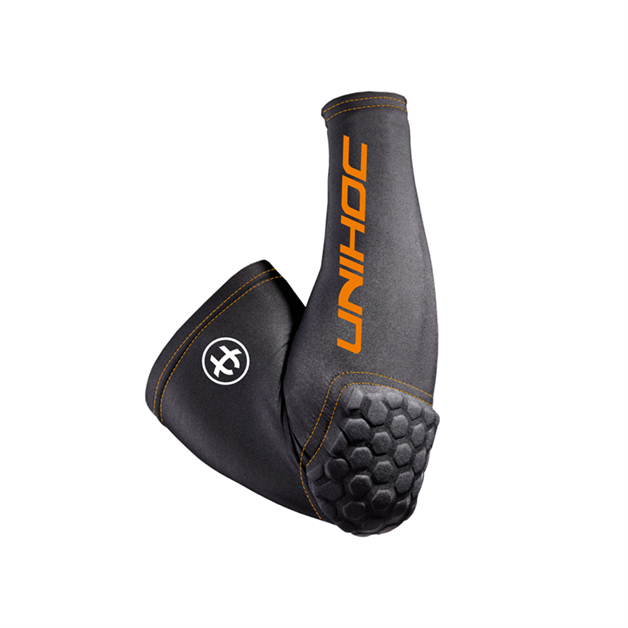 Str. XL/XXL - Målmands albue beskytter - Unihoc FLOW - Arm bind med albue pude