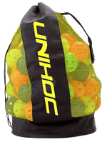 Unihoc bold taske - Ballbag sort/neon gul - Boldnet
