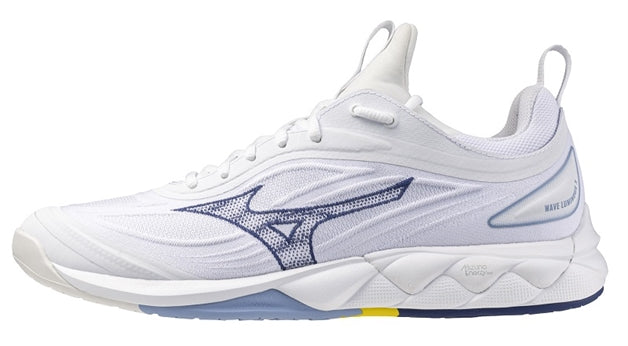 Str. 41-44 Mizuno Wave Luminous 3 – Floorball sko - Hvid/Lys blå