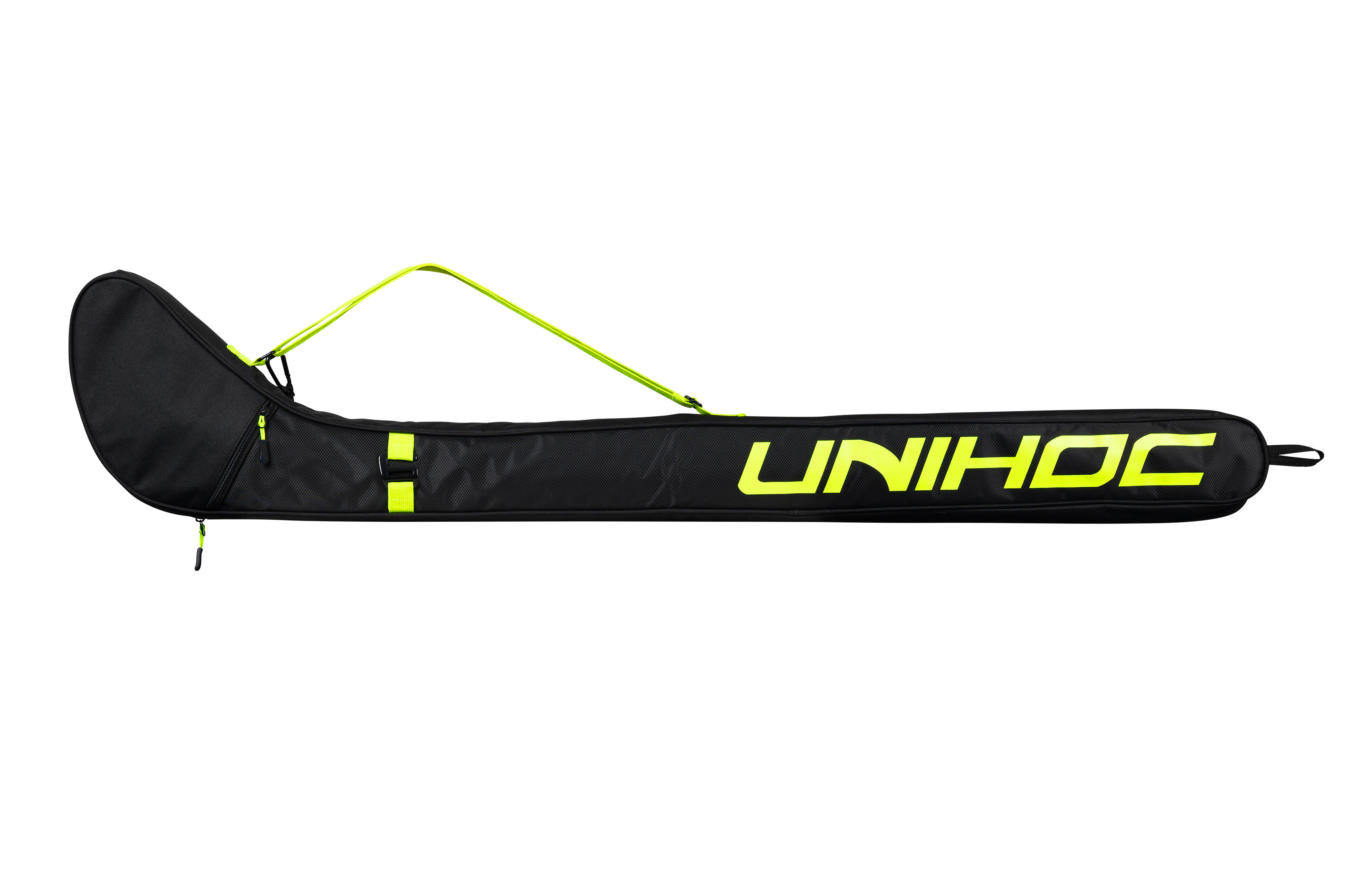 Senior 92-104 cm. - Unihoc Color line - Floorball stav taske - Sort/Gul