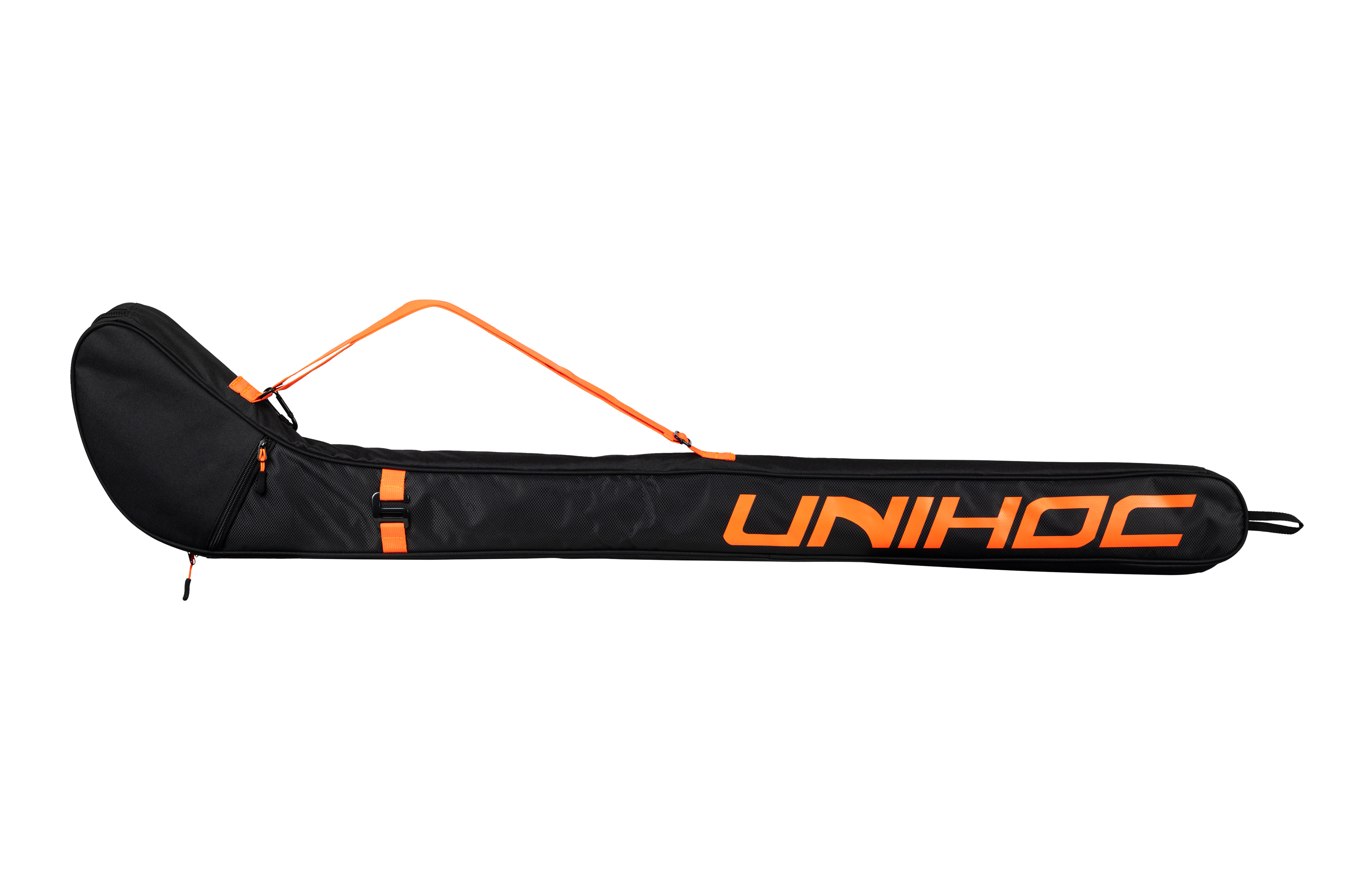 Senior 92-104 cm. - Unihoc Color line - Floorball stav taske - Sort/Orange