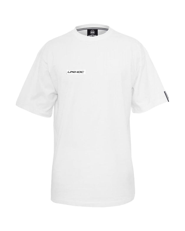 T-shirt - Unihoc Lounge Oversize - Kortærmet T shirt til floorball (str. 120-XXXL)