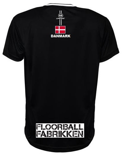 Landsholds spillesæt - Unihoc Arrow - T-shirt, shorts og strømper inkl. logo (Str. 120-XXL)