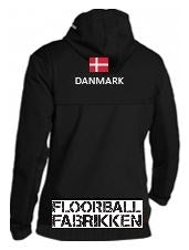 Hættetrøje med lynlås - Unihoc LEGACY hood zip - Træningstrøje, sort (Str. 120-XXXL) - Inkl. logo'er