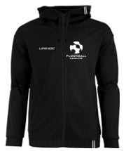 Hættetrøje med lynlås - Unihoc LEGACY hood zip - Træningstrøje, sort (Str. 120-XXXL) - Inkl. logo'er