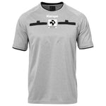 Kempa dommertrøje - dommer t-shirt - Grå med Floorball Danmark logo på brystet