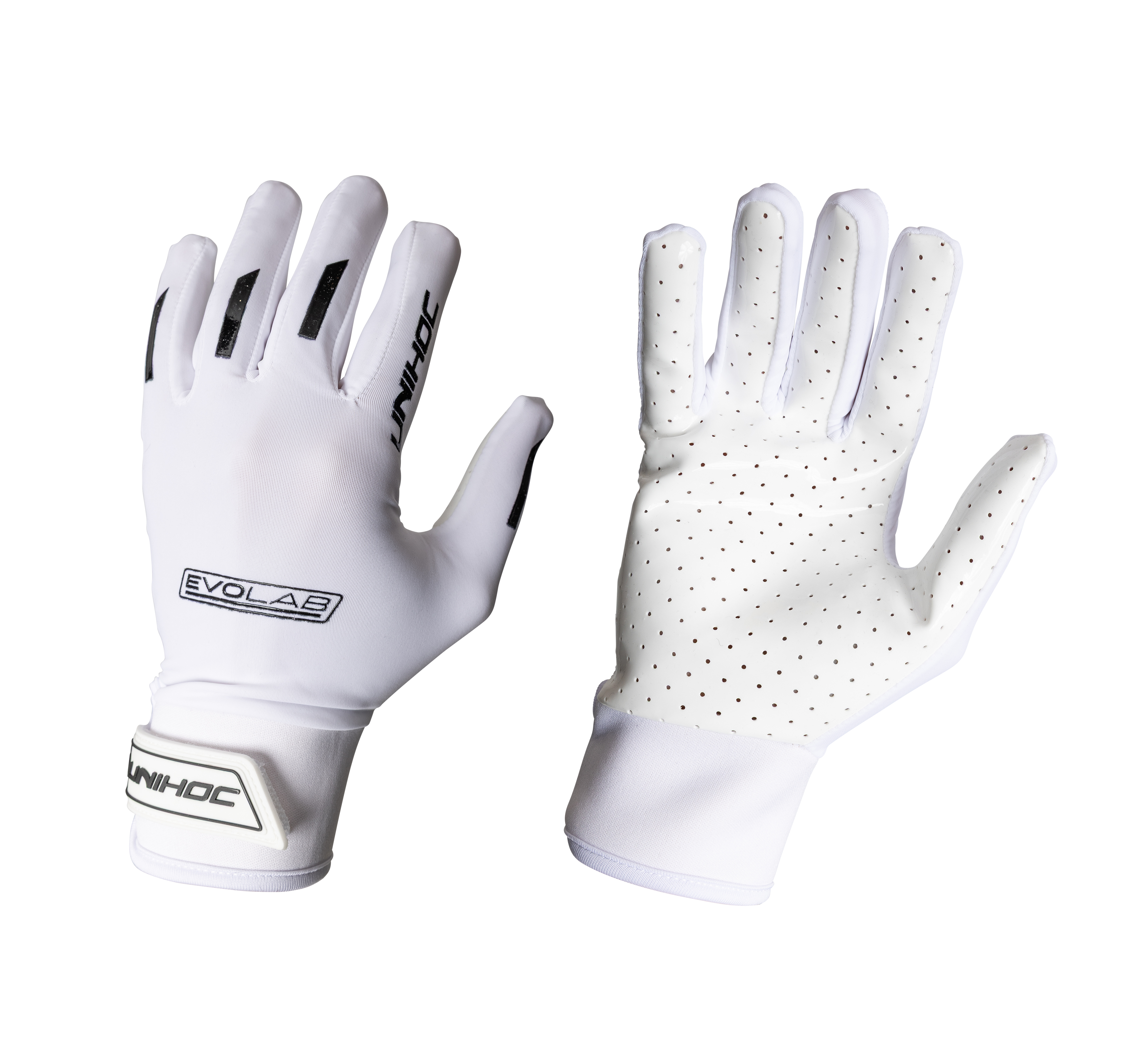 Målmands handsker - Unihoc EVOLAB - Hvid