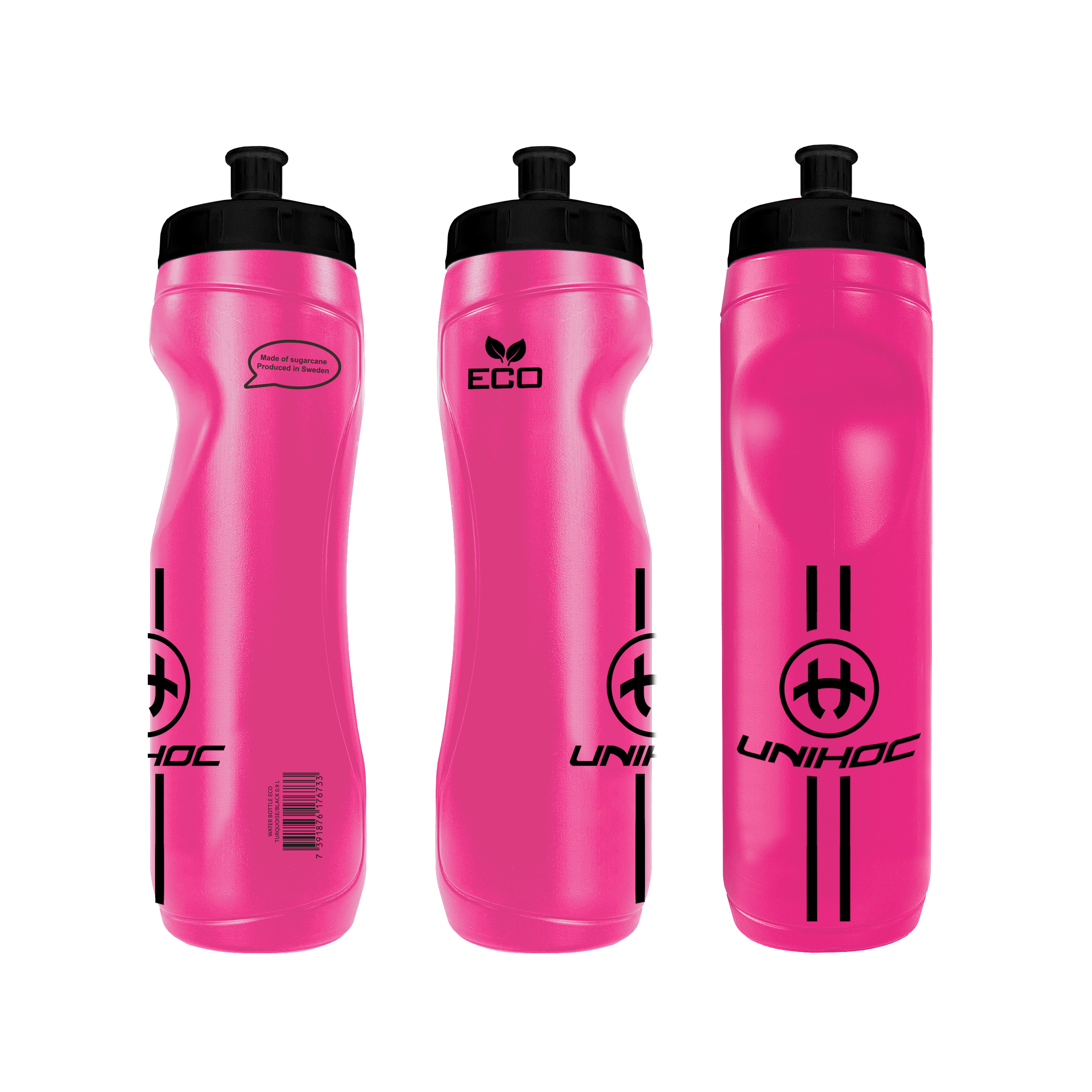 Drikkedunk - Unihoc ECO Pink, 0,9 liters vandflaske