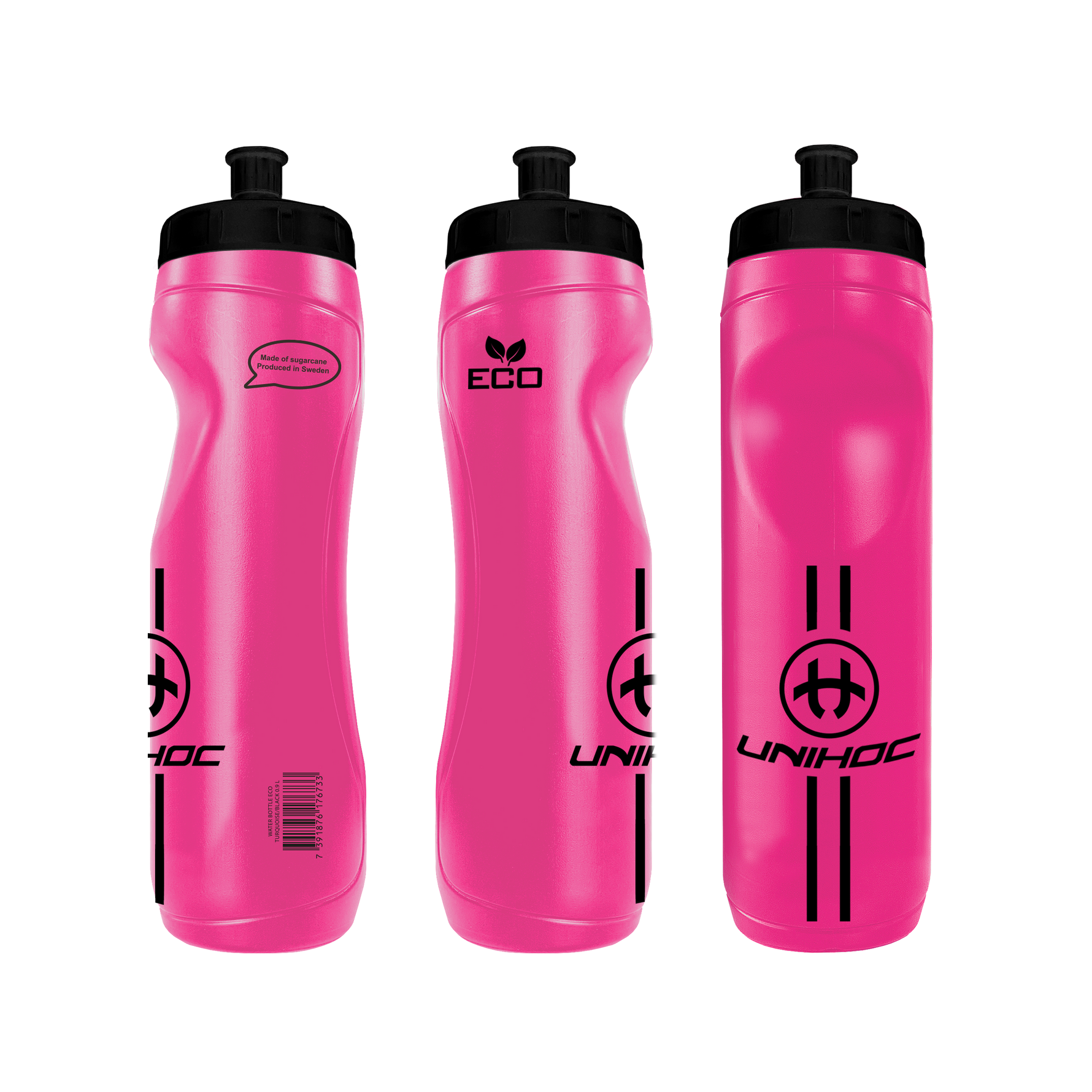 Drikkedunk - Unihoc ECO Pink, 0,9 liters vandflaske
