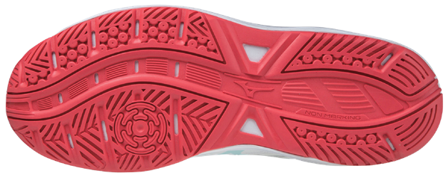 Str. 31-36,5 Mizuno Indesko sko - Mizuno Stealth Star JR – Hvid/Blå/Rød
