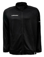 Træningstrøje med lynlås - Unihoc LEGACY jacket - Træningssæt overdel, sort (Str. 130-XXXL)