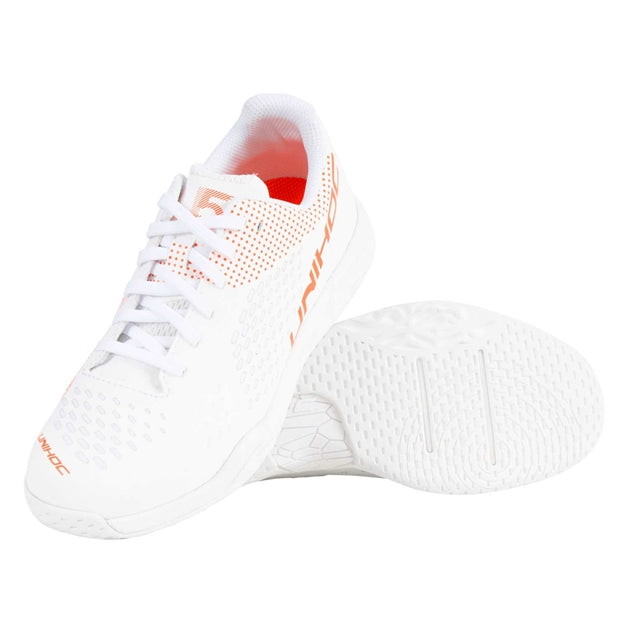 Str. 37-42 - U5 Pro LOWCUT Lady - Unihoc indendørs kvinde sko - Hvid/Coral