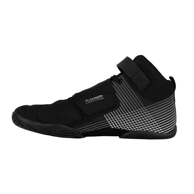 Str. 37-46 - Målmands sko - Unihoc UX Goalie Unisex - Floorballball målmandssko Sort-Sølv
