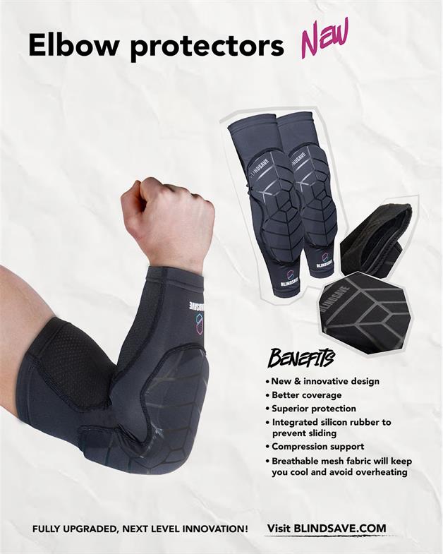 Målmands albue beskytter - Blindsave Elbow Protectors - Armbind med albue pude