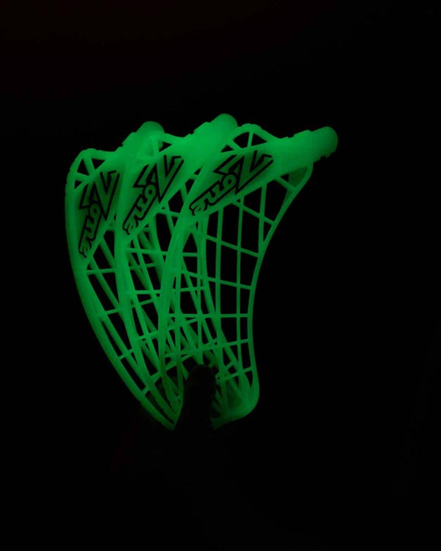 Floorball blad - Zone Hyper Glowing white stavblad - Tilbud