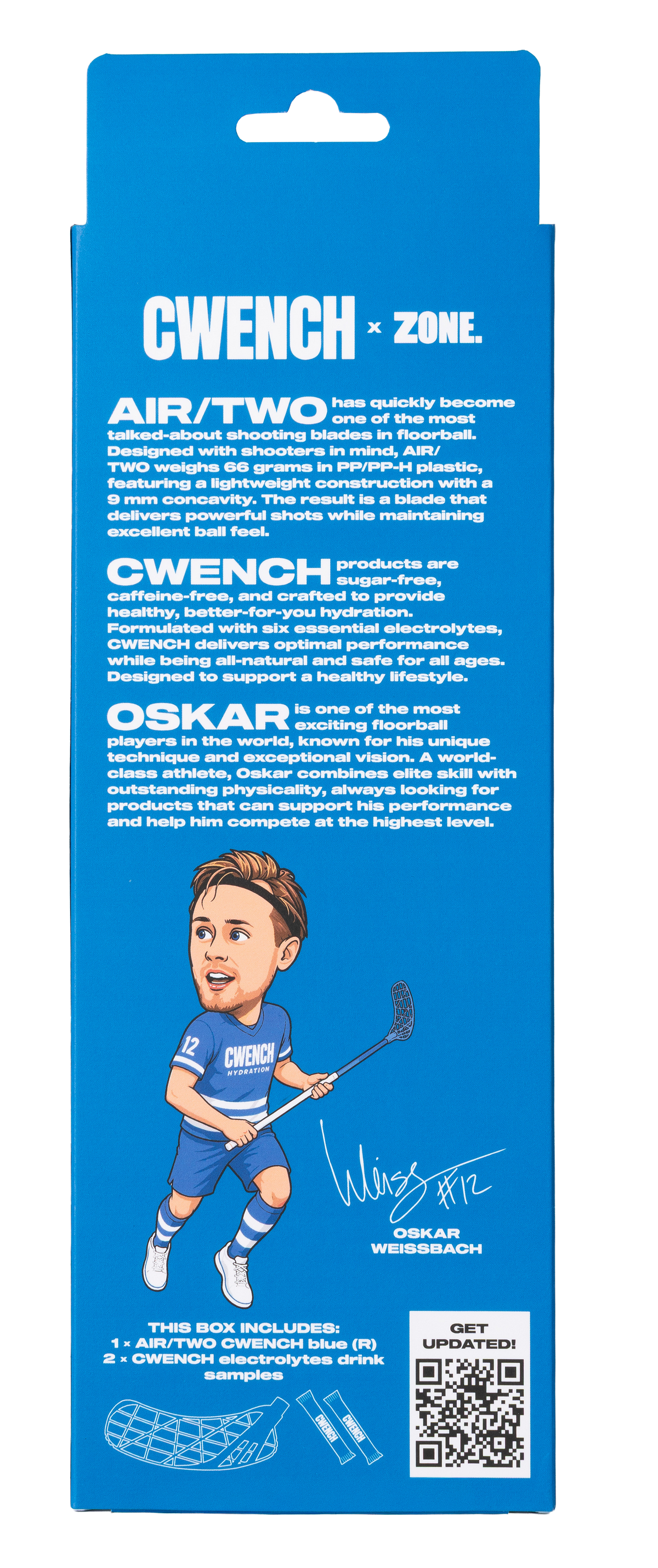 Floorball Blad - Zone Air/Two PP-H CWENCH Blue
