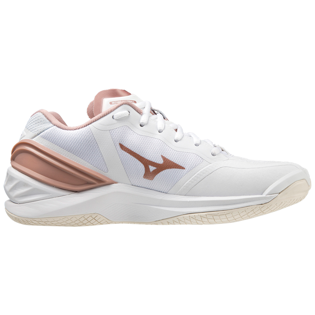 Str. 37-38 - Mizuno Wave Stealth NEO - Hvid/Rosa - Kvinde sko