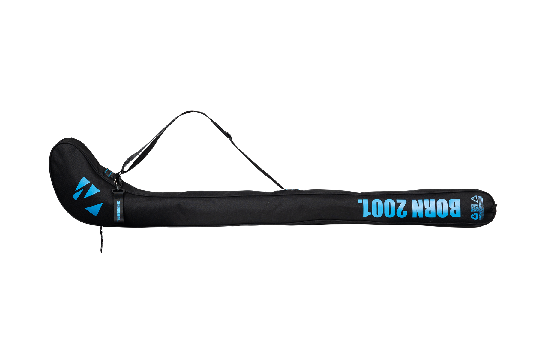 Jr. 80-92 cm. - Floorball stavtaske - Zone INTRO - Black/Blue