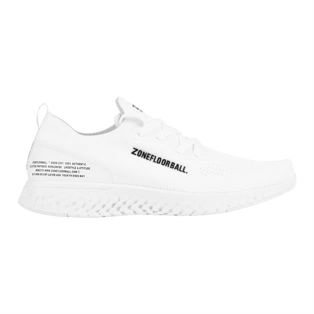 Str. 36-46 - Zone sports sko - Trainer Lightweight - Unisex indendørs sko - Hvid