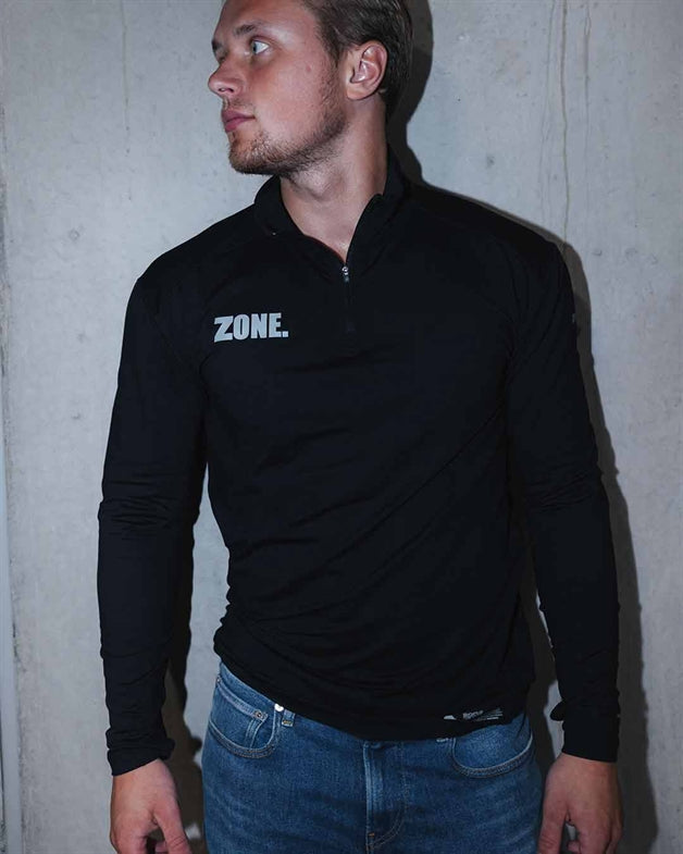 Str. XS-XXL - Sunds Seahawks trøje - Zone GYMTIME - Langærmet trøje med bryst lynlås