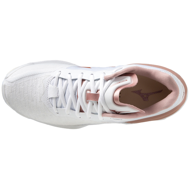 Str. 37-38 - Mizuno Wave Stealth NEO - Hvid/Rosa - Kvinde sko