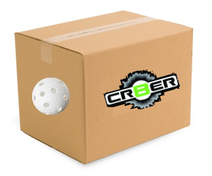 600 stk. hvide floorball bolde - Crater ball, IFF godkendt