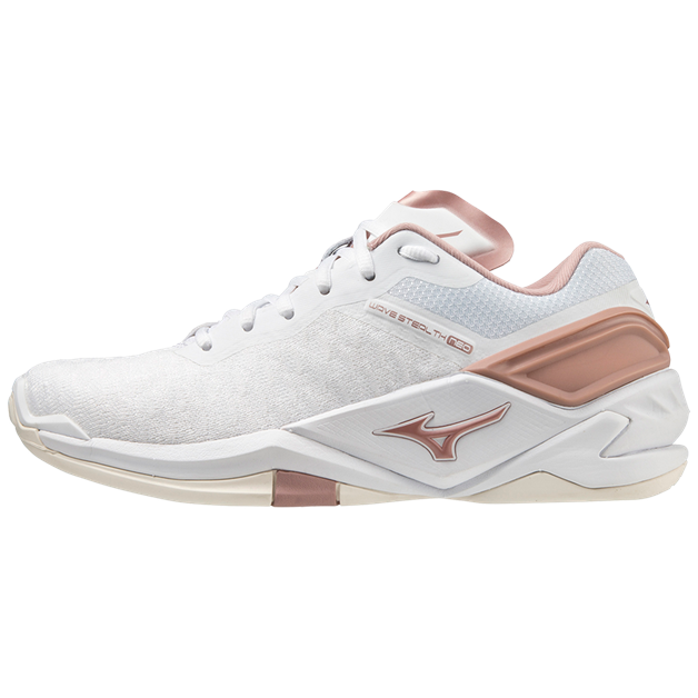 Str. 37-38 - Mizuno Wave Stealth NEO - Hvid/Rosa - Kvinde sko