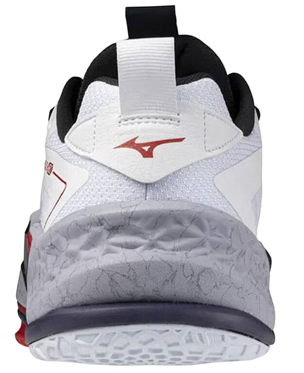 Str. 42-46 Mizuno Floorball sko - Mizuno Wave Stealth NEO 2 - Hvid/grå/rød