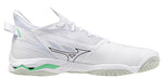 Str. 42,5-45 Mizuno Wave Mirage 5 – Floorball sko - Hvid/sort/lysegrøn
