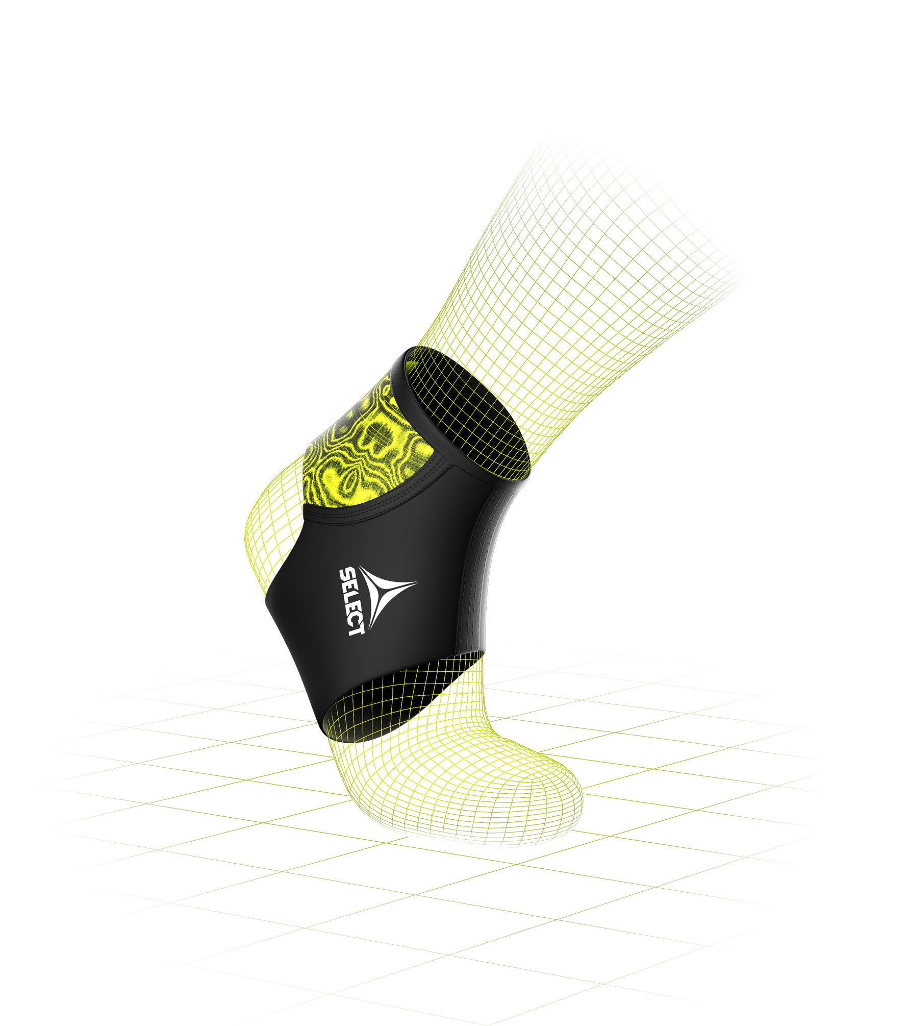 Select Profcare - Ankle Support - Sort/Grøn