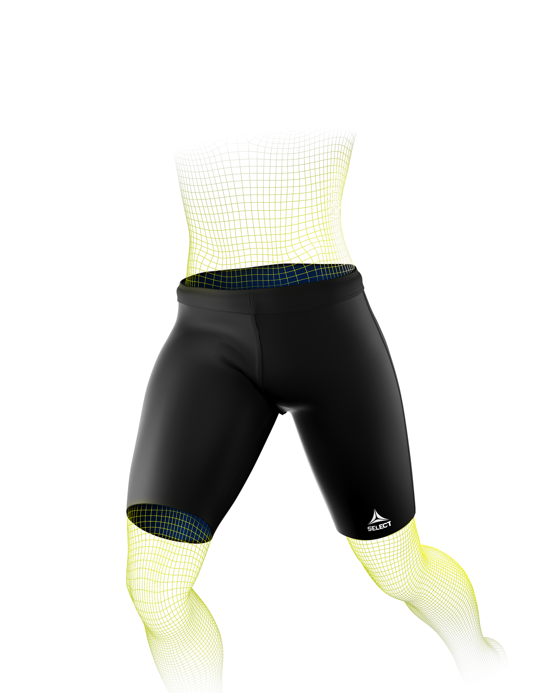 Select Profcare - Thermal Shorts - Sort/Blå