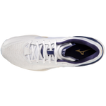 Str. 42-44,5 Mizuno Floorball sko - Mizuno Wave Stealth NEO - Hvid/blå/guld