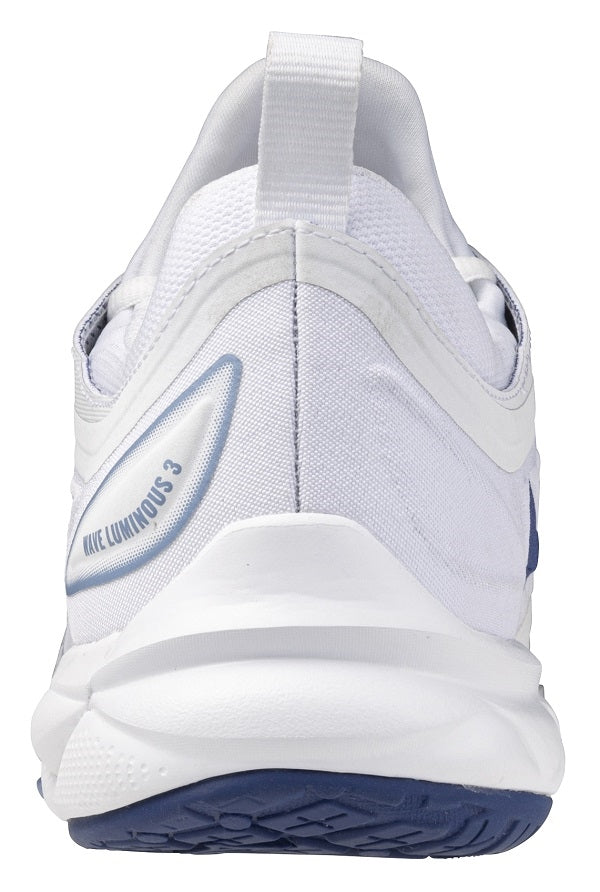 Str. 41-44 Mizuno Wave Luminous 3 – Floorball sko - Hvid/Lys blå