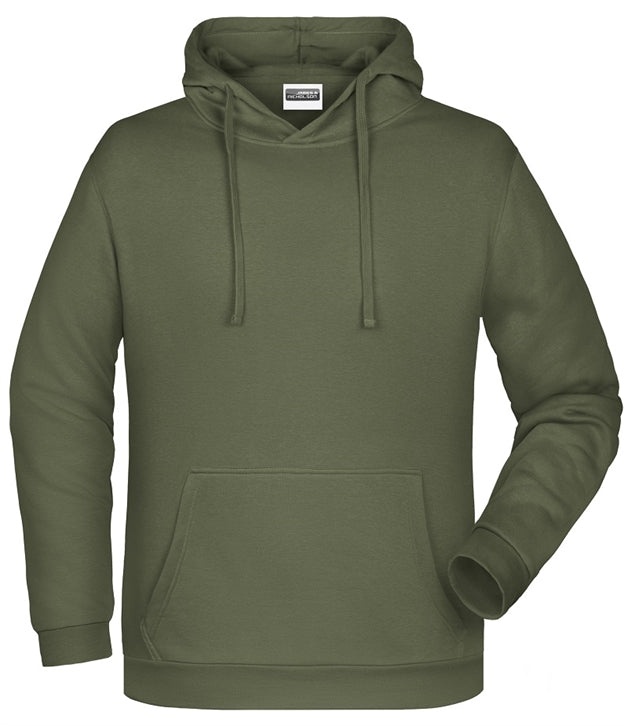 Str. S-XXL - Landsstævne hættetrøje - Olivengrøn med logo