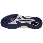 Str. 42-44,5 Mizuno Floorball sko - Mizuno Wave Stealth NEO - Hvid/blå/guld