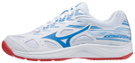 Str. 31-36,5 Mizuno Indesko sko - Mizuno Stealth Star JR – Hvid/Blå/Rød