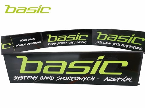28x16 m. - Bander til floorball bane i sort - ECO (Genanvendeligt plast)