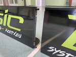 36x18 m. - Bander til floorball bane i sort - BASIC ECO (Genanvendeligt plast)