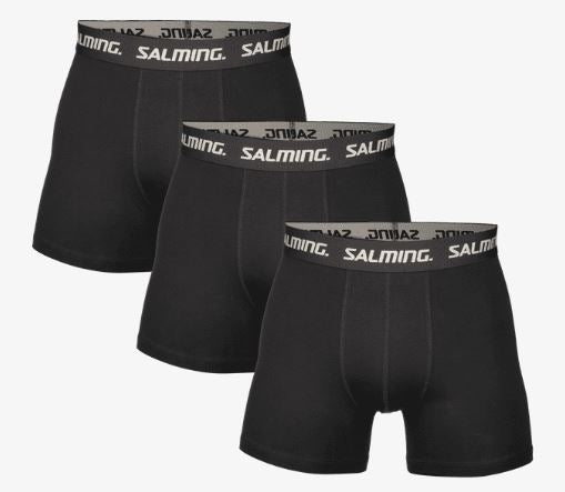 3 par Bokser shorts - Salming Cotton sort - M-XL