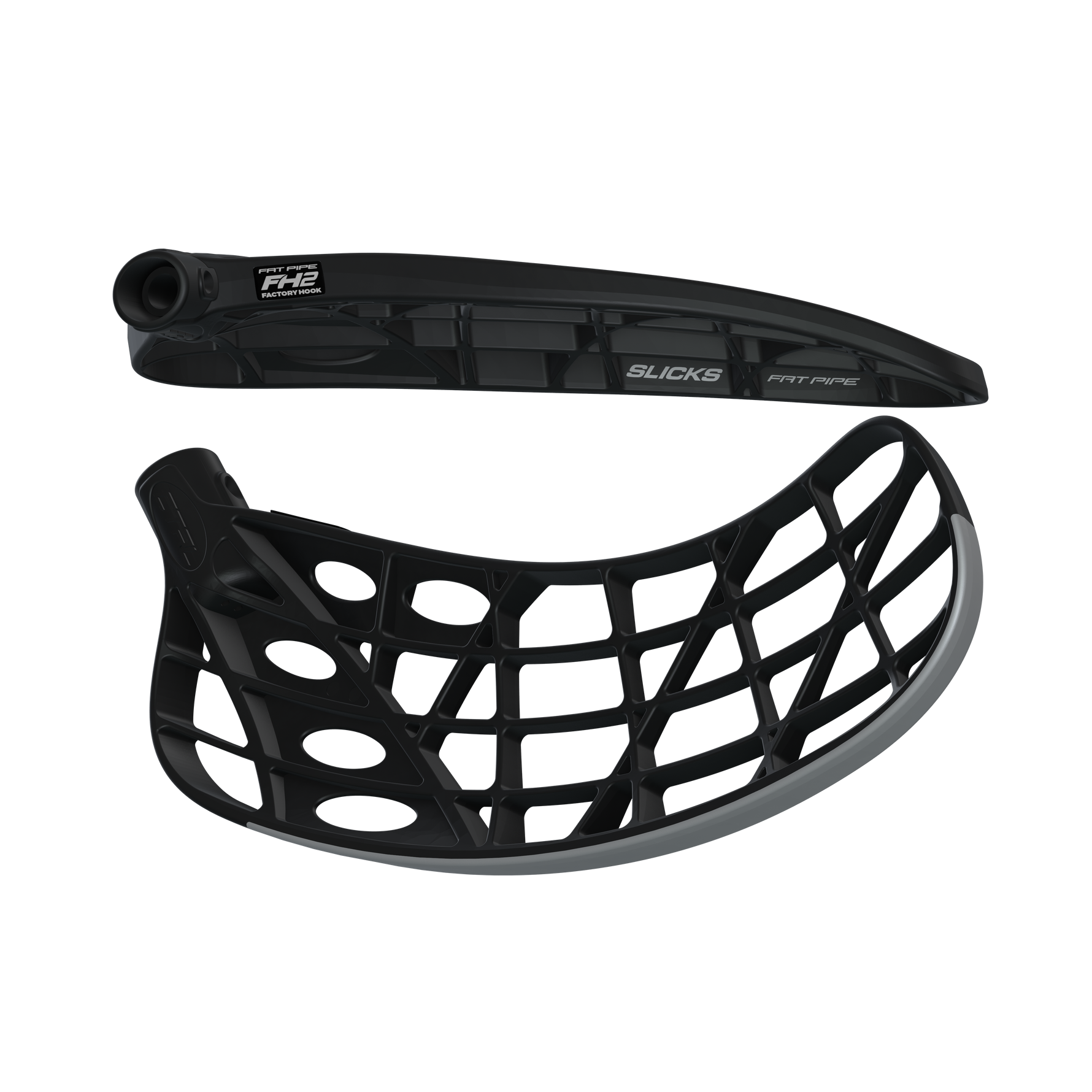 Floorball blad - FAT PIPE CTRL SLICKS PPB - Stavblad - Goal Black/Sliver
