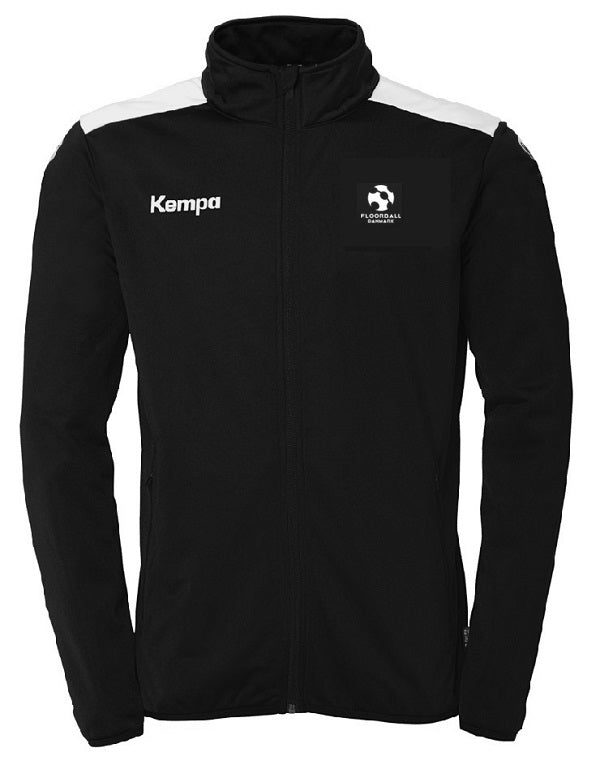 Træningstrøje - Kempa dommertøj - Sort/hvid inkl. Floorball Danmark logo på brystet