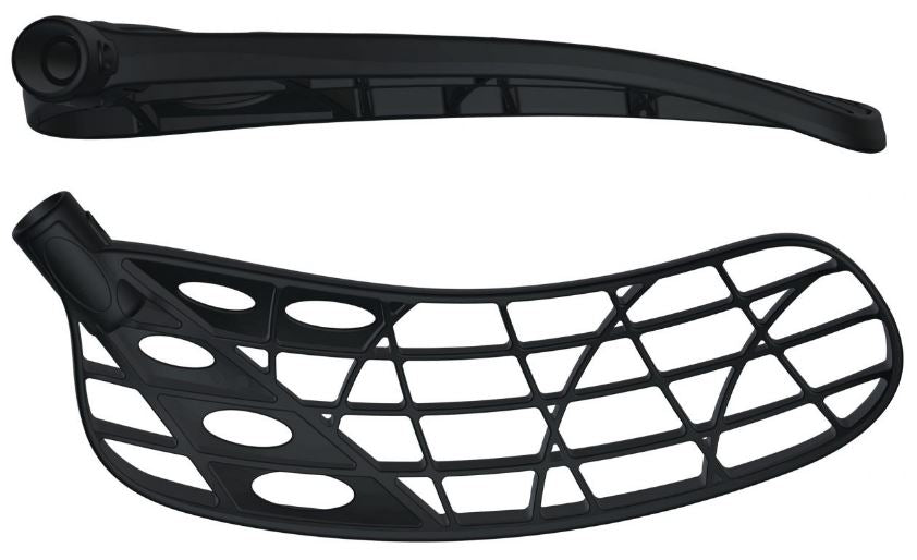 Floorball blad - FAT PIPE CTRL PE - Stavblad - Metallic sort