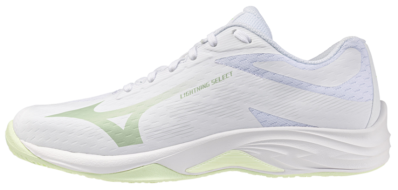 Str. 39-42 Mizuno Lightning Select – Floorball sko - Hvid/grå/Ambrosia